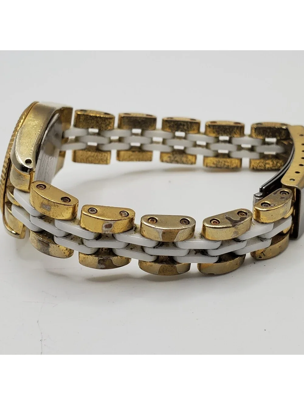 Armitron Now Ceramic Watch Women New Battery Gold-Tone 27mm